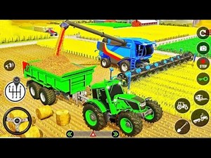 Real Tractor Farming Simulator 2024 - Harvester Tractor Driving - Android Gameplay