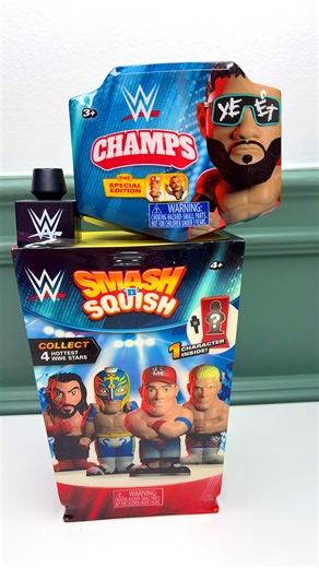 Steph 👱🏼‍♀️ Family | Lifestyle | Toys on Instagram: "Check out this super cool WWE blind boxes from @toymonster_international 😎👊🏻 We received; 💪🏻WWE Champs Pop N Lock Surprise Figure! There’s 12 to collect! Each figure comes with an accessory and mini trading card. 💪🏻WWE Smash N Squish Mystery Squishy! There’s 4 mystery slow-rise squishies to collect! These would make great holiday gift ideas for fans and collectors. 🛒 Available at @walmart Thank you @toymonster_international and @play