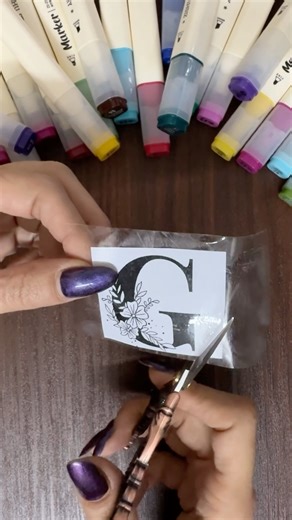 How to make transparent sticker at home step by step #art#diy #diysticker#asmr