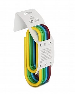 Extra large paper clips in a set of 6 super vibrant colours
