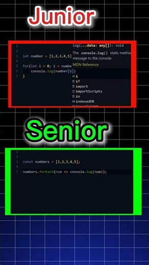 Junior Developer vs Senior Developer 🔥 | Loop Edition #shorts