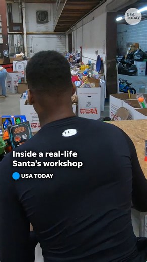 USA TODAY on Instagram: "With Christmas right around the corner, @toysfortotsofficial and their team of volunteers is gearing up to meet its highest-ever demand for presents."