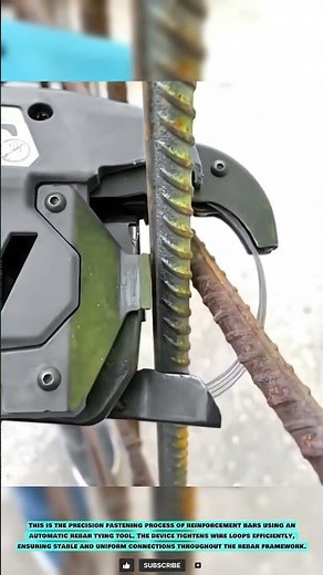 Automatic Rebar Tying Tool: Close-Loop Bar Fastening Process #innovationtools