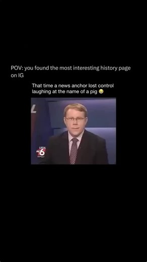 History on Instagram: "Chris P. Bacon was a sweet piglet born without the use of his back legs. A compassionate veterinarian built him a tiny wheelchair, giving him the freedom to get around—and instantly winning hearts everywhere. What truly launched him into viral fame, though, was his name. During a live news segment, an anchor tried to report on his story but completely lost it while saying “Chris P. Bacon.” The uncontrollable laughter turned the moment into a viral clip, making both the pig