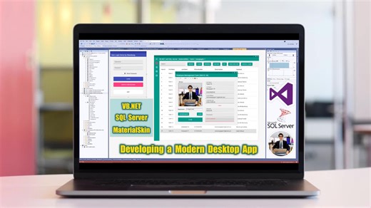 [ENG] VB.NET Tutorial – Build Modern Desktop Apps (Full Course Preview) Part 1/2 #VBNet #VBdotNET #VisualBasicDotNet #DesktopAppDevelopment #ModernUI #SQLServer #VisualStudio #ProgrammingTutorial