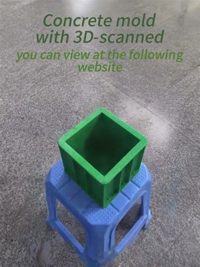 concrete test molds with 3D-scanned #construction