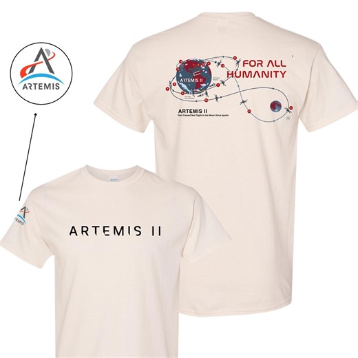 Artemis II Mission T-shirt, NASA Moon Mission Map Shirt, Space Exploration Graphic Tee, First Crewed Test Flight Lunar Orbit Apparel - Etsy