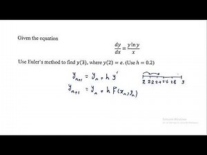 Solving D.E using Euler method