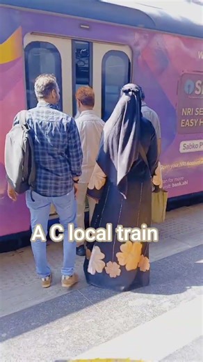 mumbai a c local train #indianrailways #trendingvideo