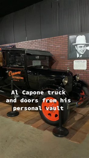 Al Capone Distributing truck and Vault doors from the Lexington Hotel located in Gangsterland at Historic Auto Attractions in Roscoe, Illinois. | Freyzel Productions