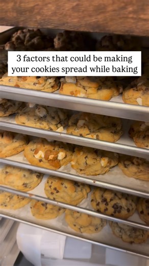 Cookies collapsing in the oven & you’re not sure why?Here are a few factors that could be the problem when trying to bake chunky cookies!🤭🤘🏼 #yum #tips #tipsandtricks #baking #bakingtips #bakersofinstagram #homebaker #homebakery #bakery #smallbusiness #hacks #tricks #cookie #cookies #cookiedecorating #cookiebaking #bake #bakewithlove #chocolatechipcookies #chocolatechip #cookielover #business #businessowner #businesswoman #food #foodie #foodlover #cottagefood #bakinghacks101 #recipe | It's Ha