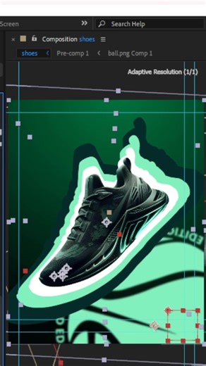 Simple Nike Shoe Motion Poster Creation