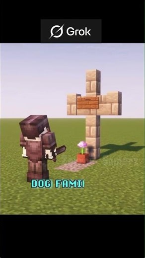 Chat GPT ❌ GroK Ai ✅ || Minecraft save the Dog ❤️ || #shorts #minecraft