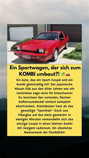 Nissan EXA: Der Sportwagen, der zum Kombi wird 🧩🚗
