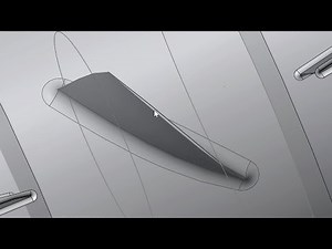 SolidWorks - Large Supersonic Ducted Fan Preview - Crosssection And Fan Blade Profile