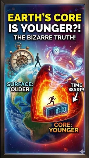 Einstein Proved Earth's Core is Younger than the Crust!