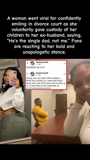 “Woman Smiles In Divorce Court While Giving Up Custody 😳🔥” #viral