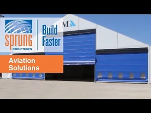 Sprung Aviation Solutions: Vertical Lifting Fold Up Door