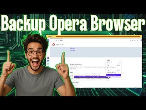 How To Make Backup Copy Of Opera Browser | Data Safety (2025)