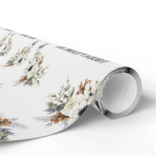 Custom Wedding Wrapping Paper Personalized Mr & Mrs Names Date Gift Wrap for Wedding Day Present Personalized Anniversary Gift Wrap Paper - Etsy