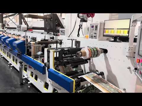 Label flexo printing die cutting machine