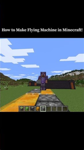 How To Build a Working Flying Machine in Minecraft ⛏️#shorts #minecraft