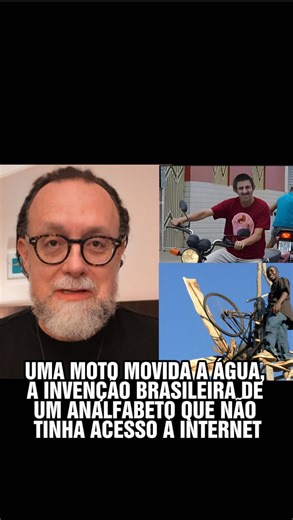 Carlos Bezerra Jr on Instagram: "Uma moto movida a água, a invenção brasileira de um analfabeto que não tinha acesso à internet. #InovaçãoBrasileira #Superação #Criatividade #Inspiração #Fé #Cristãos #Água"