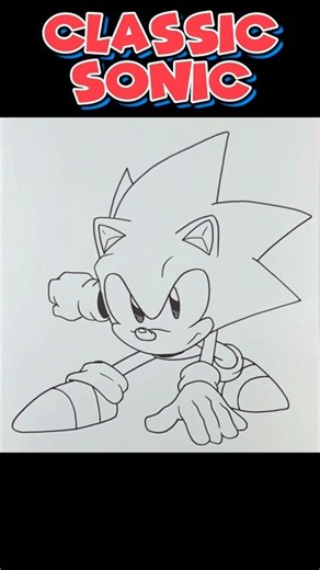 Classic Sonic Drawing Transformation! ⚡