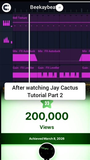 After watching Jay Cactus Tutorial Part 2 #beekaybeatz