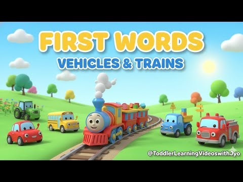 First Words for Toddlers 🚗 Vehicles & Everyday Objects | Baby Learning Video 0–4 | Speech Boost Fun