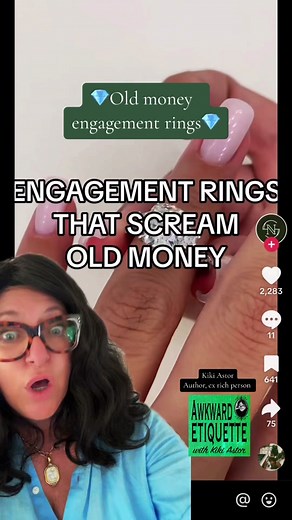 Let’s talk about *old money* engagement rings—what they are, what they aren’t, and how to find one that fits the bill. -When it comes to shape, go for timeless, classic cuts like: round, emerald, cushion, Asscher, old mine, European, or rose cut. Shapes such as oval, heart, radiant, and princess are not old money. -Which stone? Natural diamonds are traditional but you will also find sapphires, emeralds, and rubies- or even aquamarine…always natural and untreated. Colored diamonds, moissanite, mo