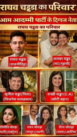 राघव चड्ढा का लाइफ और फैमिली सीक्रेट 😱|| #RaghavChadha #ParineetiChopra #AAP #IndianPolitics