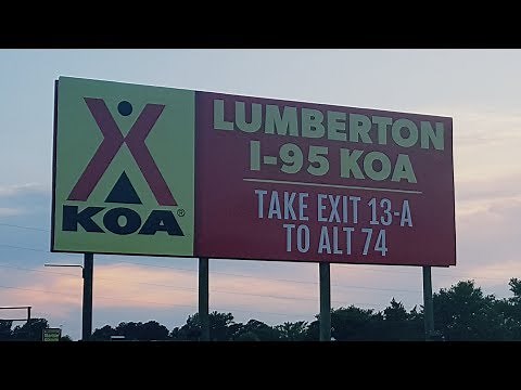 Lumberton, NC KOA campground I95
