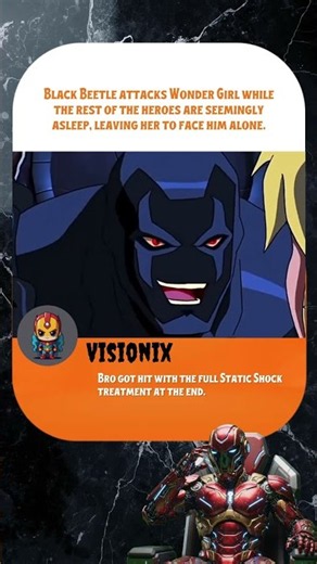 Wonder Girl Attacked While the Rest of the Heroes Look On