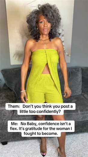 Confidence isn’t a flex; it’s gratitude for the woman I fought to become✨ #confidence #flex #gratitude #becomingher #genx