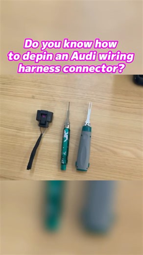 How to depin Audi wiring harness connector?#wiring #automobile #electricaltips #electrical #fyp #diy