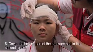 This #WorldFirstAidDay, we want to show you #firstaidforeveryone! Our Red Cross Youth show you how to correctly bandage an injury on the forehead. You can learn this and more by taking a class at redcross.sg/academy. | Singapore Red Cross