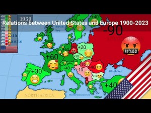 Relations between United States 🇺🇸 and Europe 1900-2023 (Every year)