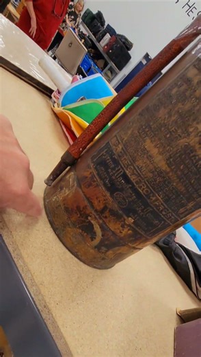 It's a very cool antique copper "Phomene" fire extinguisher for $35