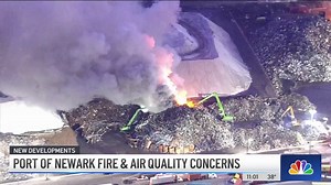Port of Newark Fire Causing Air Quality Concerns in New Jersey and NYC