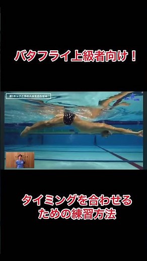 【水泳-切り抜き】上級者向け！バタフライのタイミングをつかむための練習方法 #水泳 #swimming