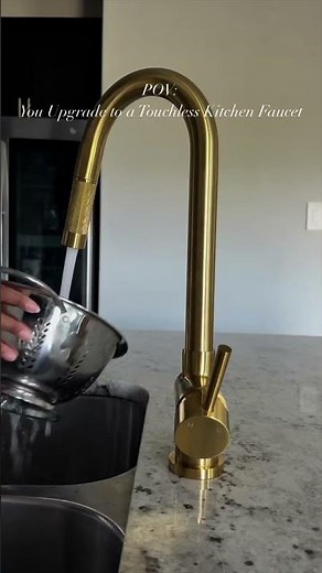 You upgrade to a touchless kitchen faucet..