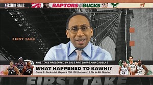 Stephen A. Smith views the Milwaukee Bucks as too big and says they have too much firepower for the Toronto Raptors. | ESPN First Take