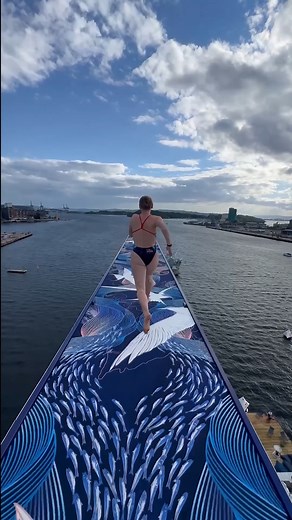 23M views · 100K reactions | running on a 27m high platform? no, thank you  | Red Bull Cliff Diving | Facebook