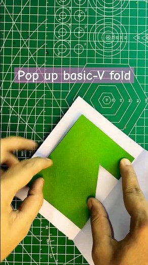 POP UP TUTORIAL-1 ||Basic pop up V FOLD || #shorts #craft #crafting #popup