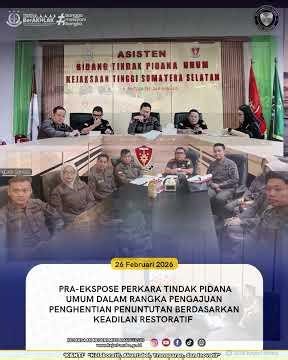 Pra-Ekspose penghentian penuntutan berdasarkan keadilan restoratif