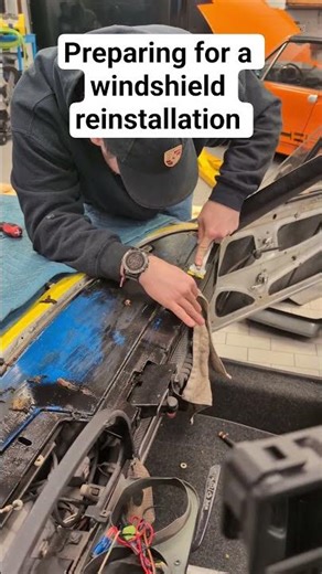 Dash vinyl prep in progress. #classiccars