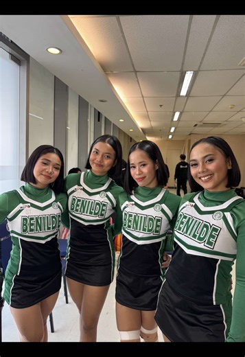 Benilde Blazing Pep Squad for the #ncaaseason101 cheer dance competion ✨ blessed to have been given this oppurtunity again this year ☺️🙏🏼 #fyp #benilde #cheerleading #makeup