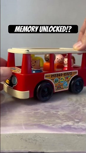 A little Fisher Price Mini Bus Nostalgia 🎶 #nostalgia #retrotoys #asmrsounds #asmr #fisherprice