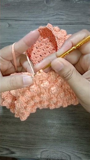 popcorn crochet Stitch #crochet #rajutan